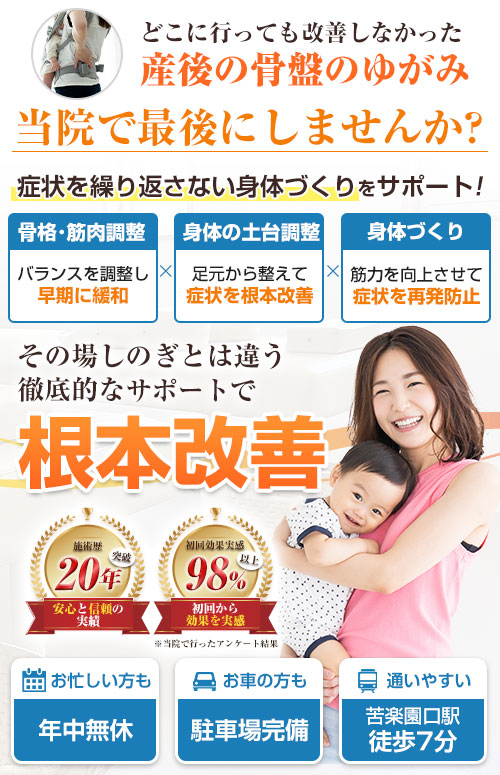 産後の骨盤矯正headSP用